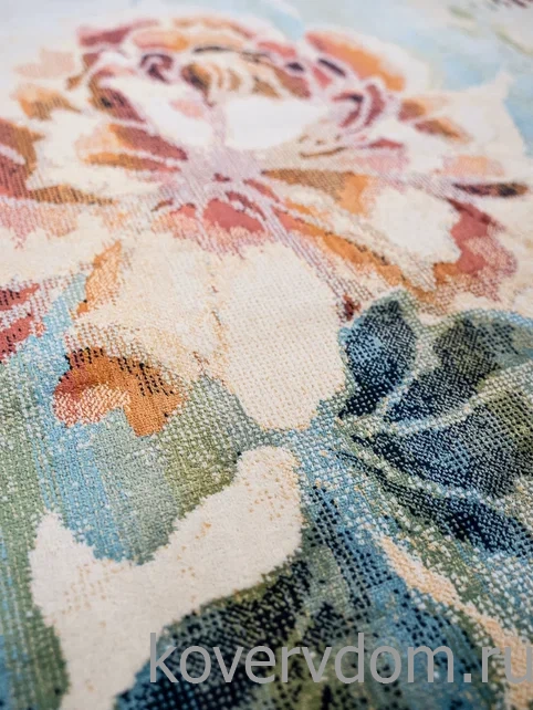 Ковер из вискозы и хлопка с цветами Royal Palace 14006 6121