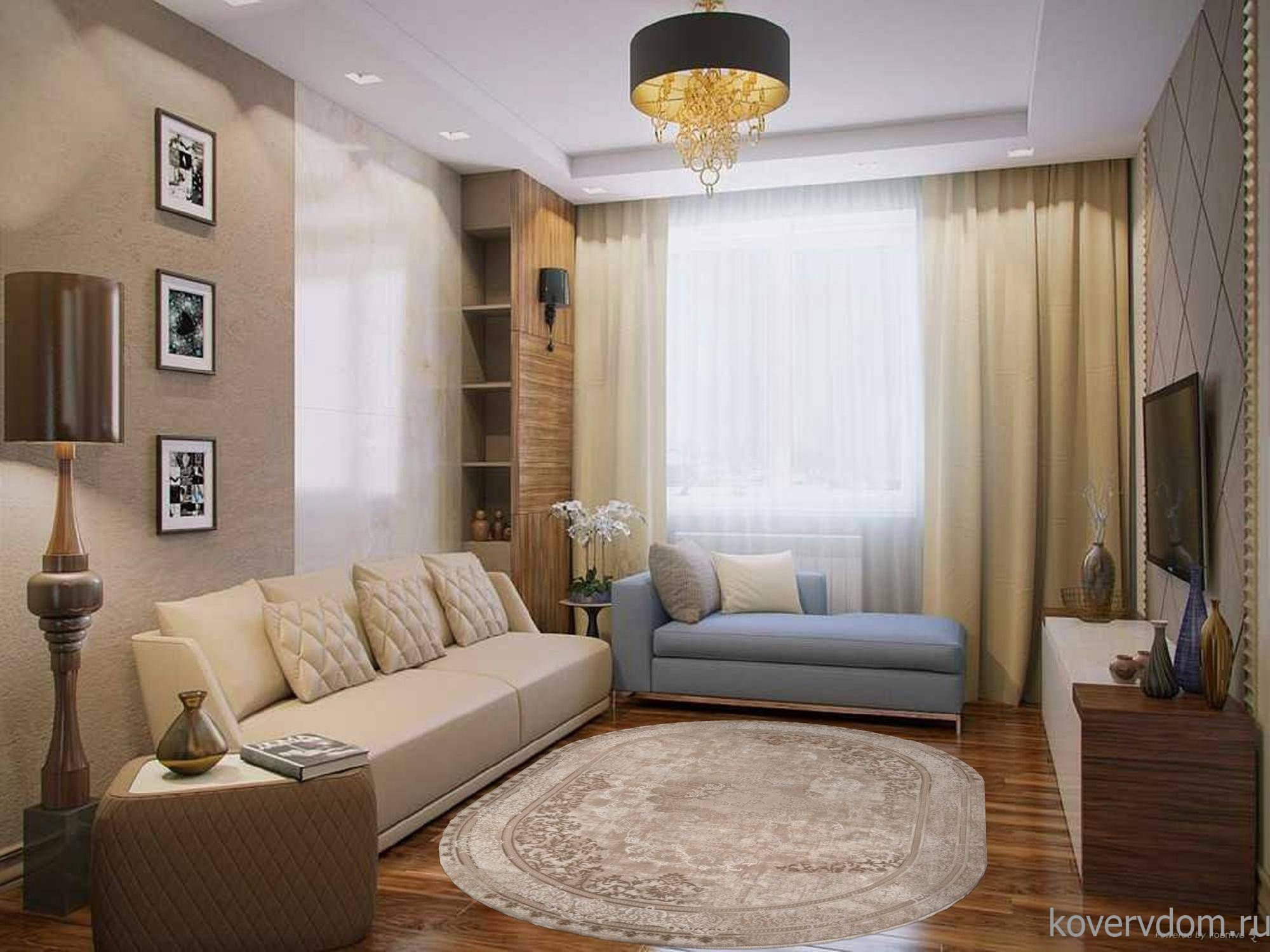 Ковер SIESTA M030A LIGHT BEIGE / CREAM Овал Ковер SIESTA M030A LIGHT BEIGE / CREAM Овал