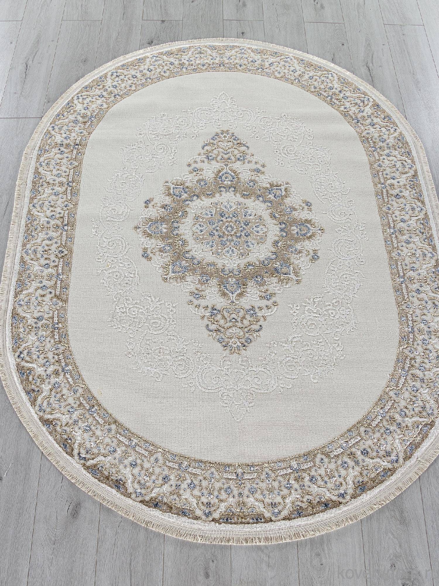 Ковер MOSSO 27236A CREAM / BLUE Овал Ковер MOSSO 27236A CREAM / BLUE Овал
