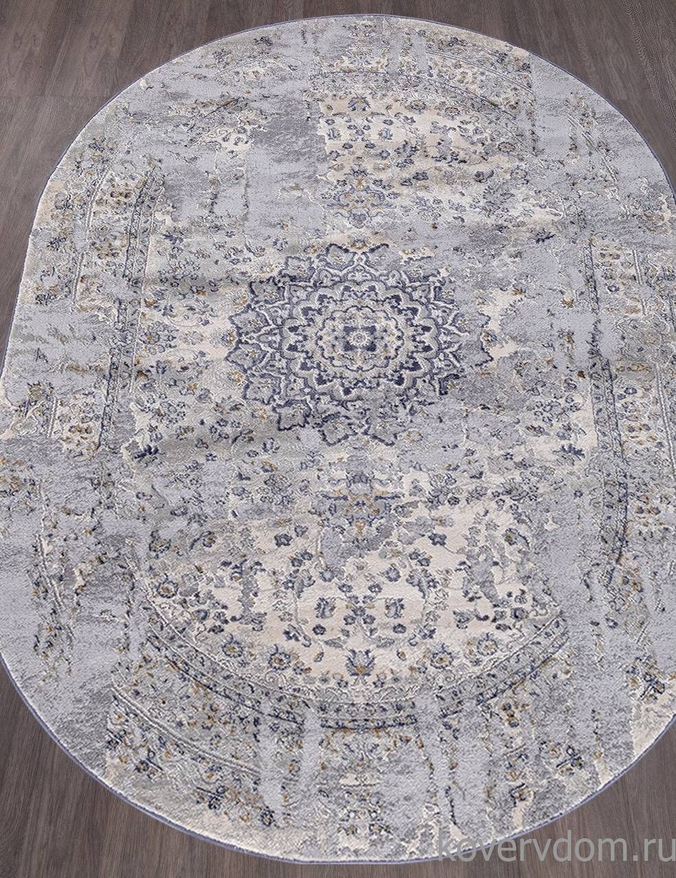 Ковер MARDAN 5106A COKEN D.GREY / BLUE Овал