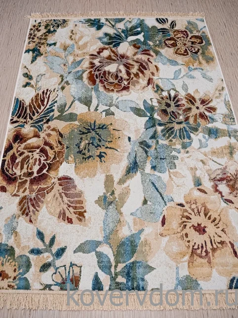 Ковер из вискозы и хлопка с цветами Royal Palace 14006 6121