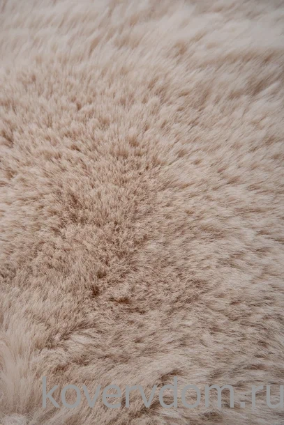 Ковер из искусственного меха Krolik 1000A T2408_BEIGE круг Ковер из искусственного меха Krolik 1000A T2408_BEIGE круг
