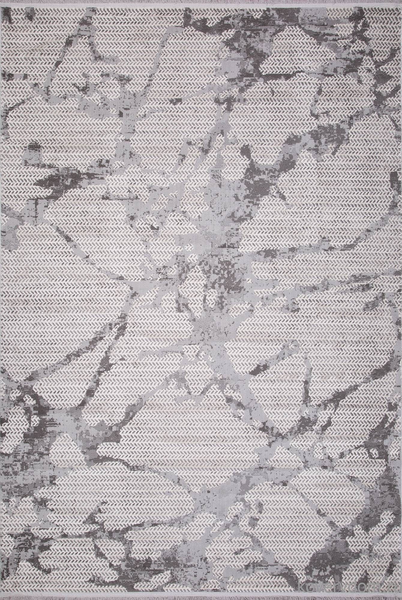 Ковер ALANYA 22565A WHITE / GREY SHR Ковер ALANYA 22565A WHITE / GREY SHR