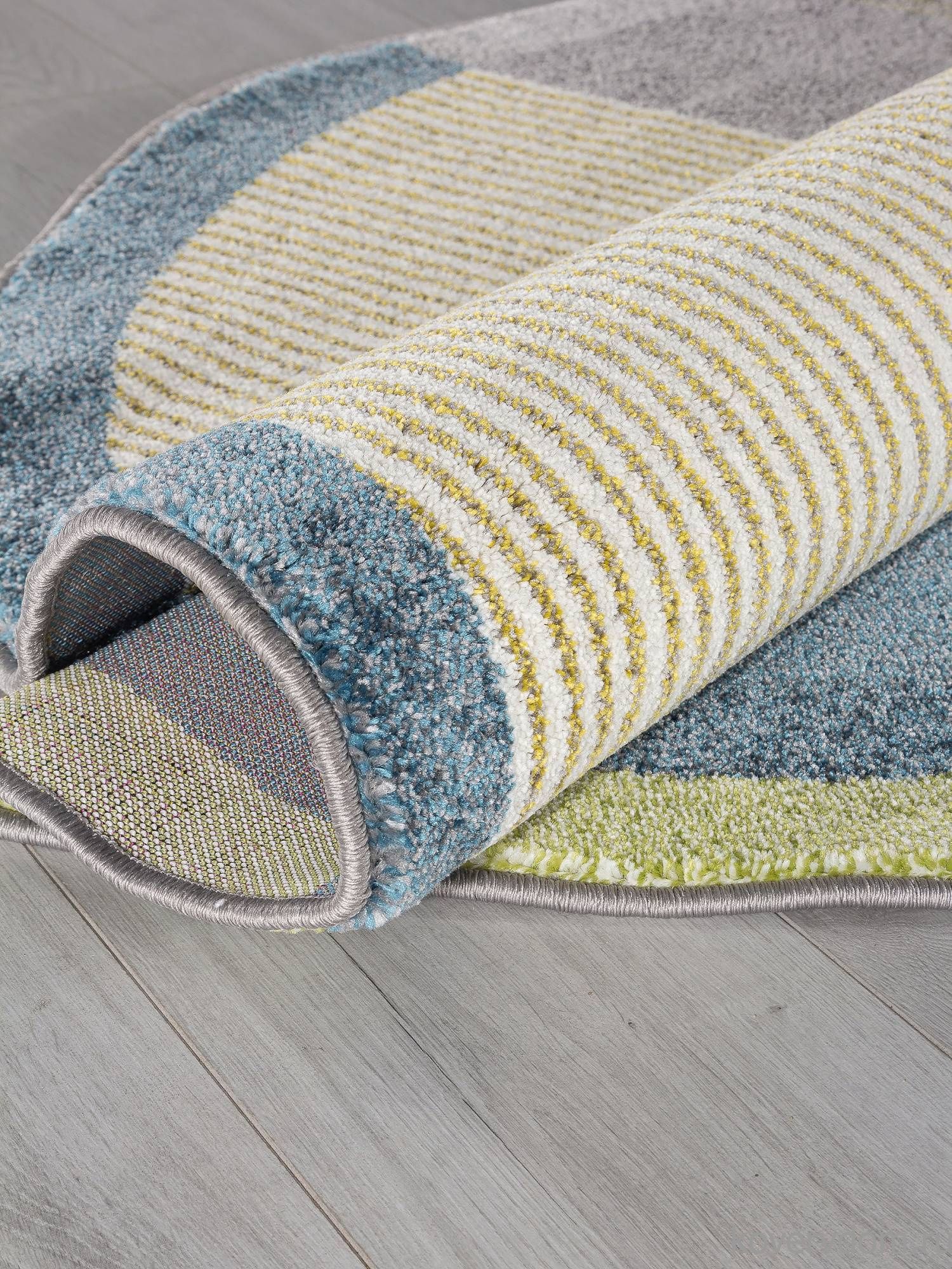 Ковер RIO F233 GRAY-BLUE Круг Ковер RIO F233 GRAY-BLUE Круг