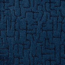 Пушистый однотонный ковер-палас BEREZA 053 темно-синий