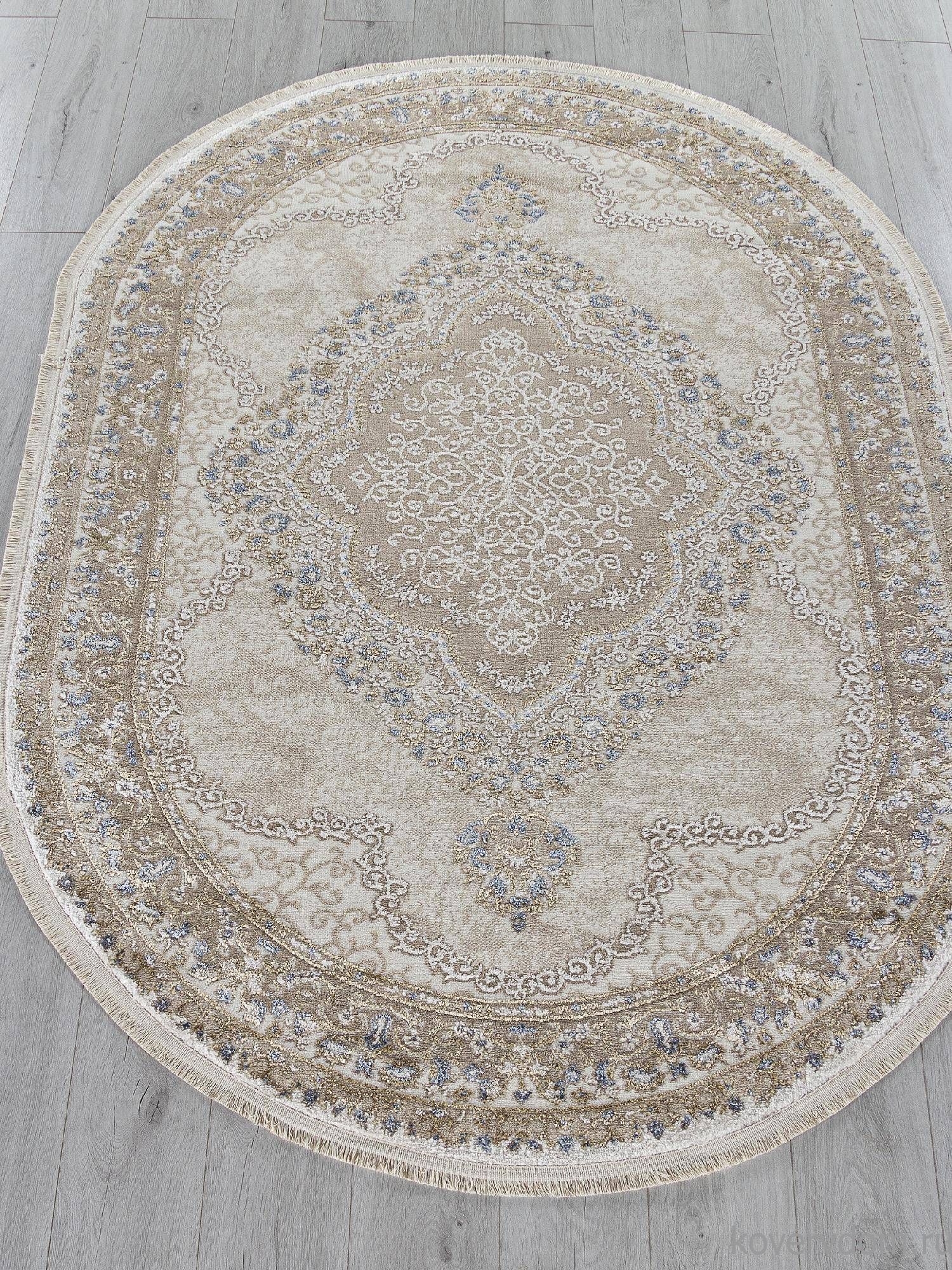 Ковер MOSSO 27226A BEIGE / BLUE Овал Ковер MOSSO 27226A BEIGE / BLUE Овал