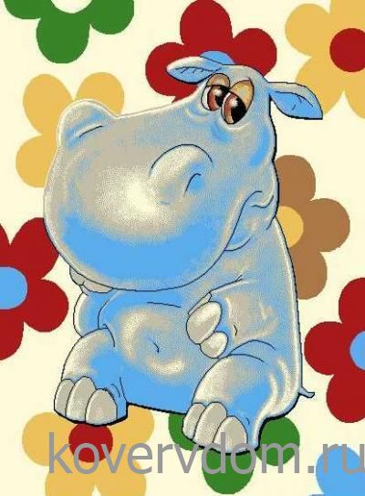 Детский ковер Мультики 40836-26. Добрый бегемотик Детский ковер Мультики 40836-26. Добрый бегемотик