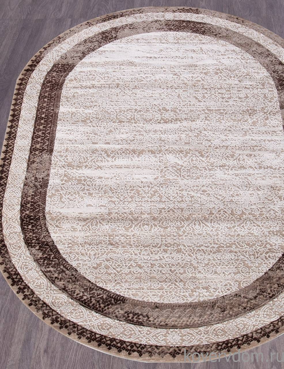 Ковер ARMINA 04041B DARK BROWN / ТЕМНО-КОРИЧНЕВЫЙ Овал