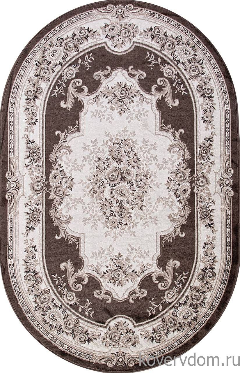 Ковер VALENCIA DELUXE 4015 BROWN Овал Ковер VALENCIA DELUXE 4015 BROWN Овал