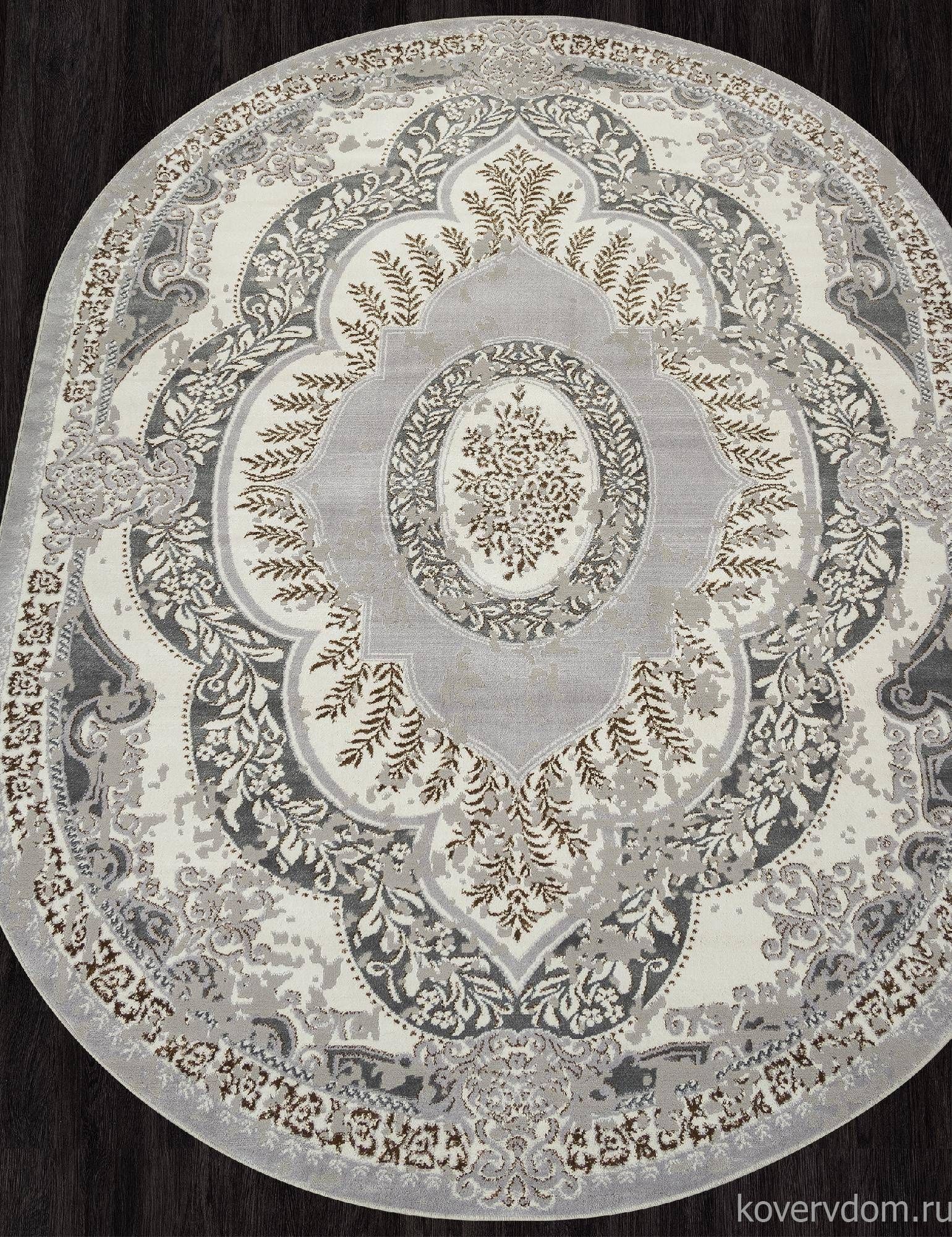 Ковер PALERMO F290 GRAY-GREEN Овал Ковер PALERMO F290 GRAY-GREEN Овал