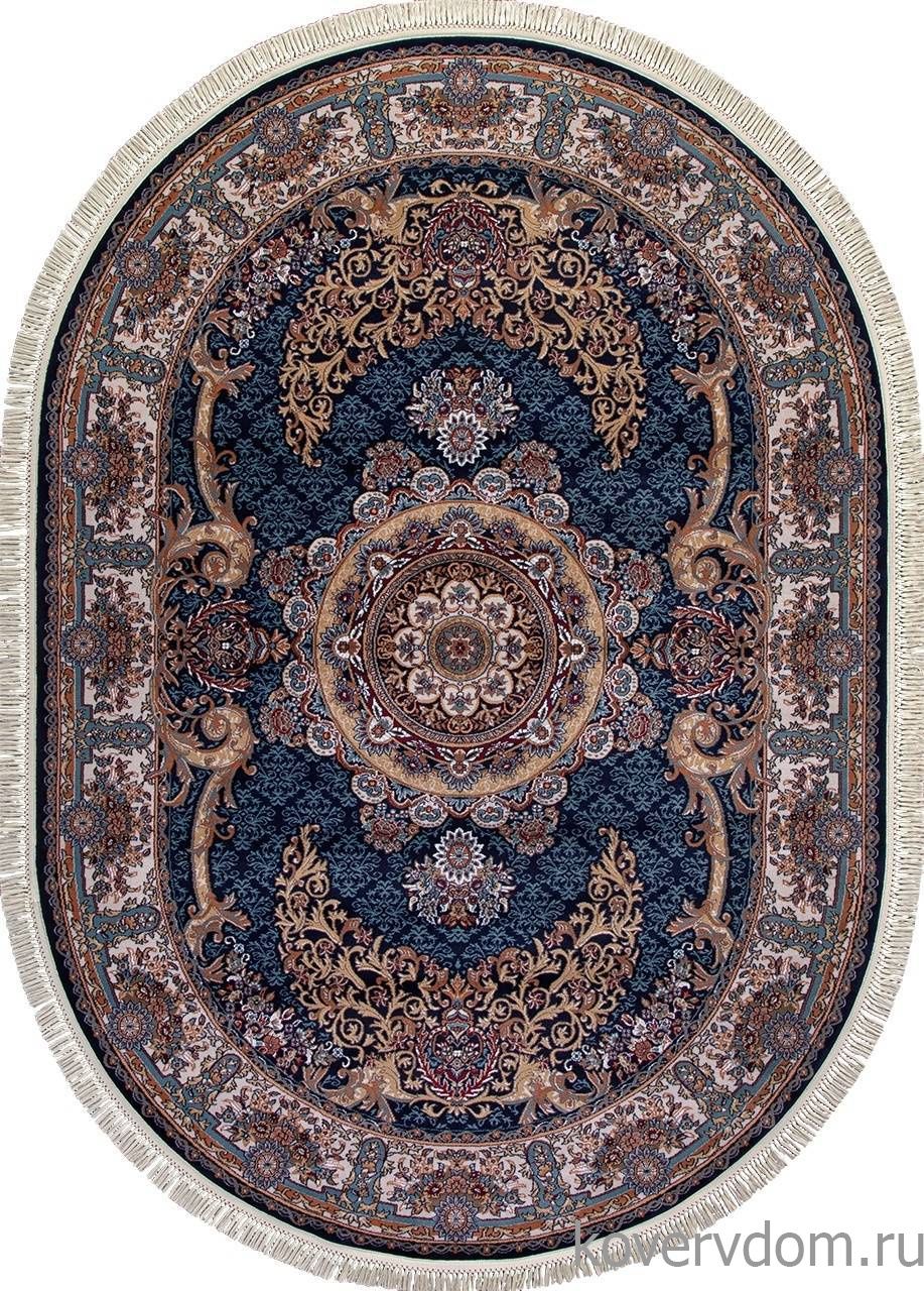 Ковер SHAHREZA D728 DARK NAVY Овал Ковер SHAHREZA D728 DARK NAVY Овал