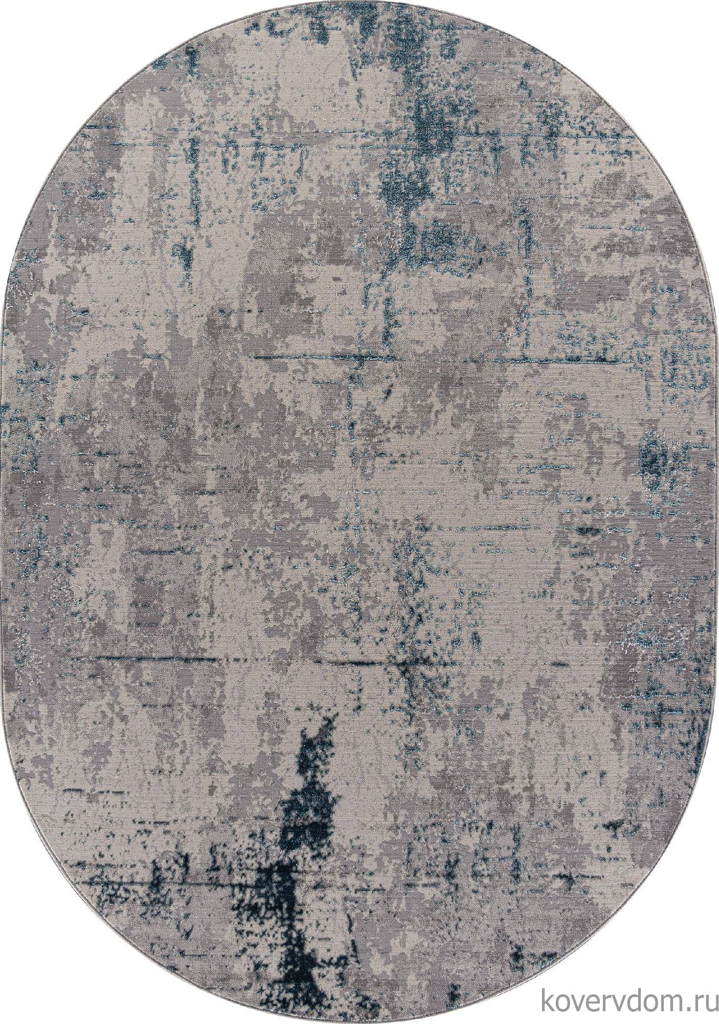 Ковер LIMAN F169 CREAM-D.BLUE Овал Ковер LIMAN F169 CREAM-D.BLUE Овал