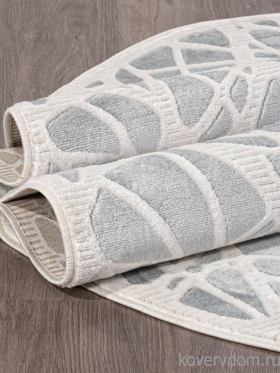 Ковер MIRANDA D967 BLUE-CREAM Овал Ковер MIRANDA D967 BLUE-CREAM Овал