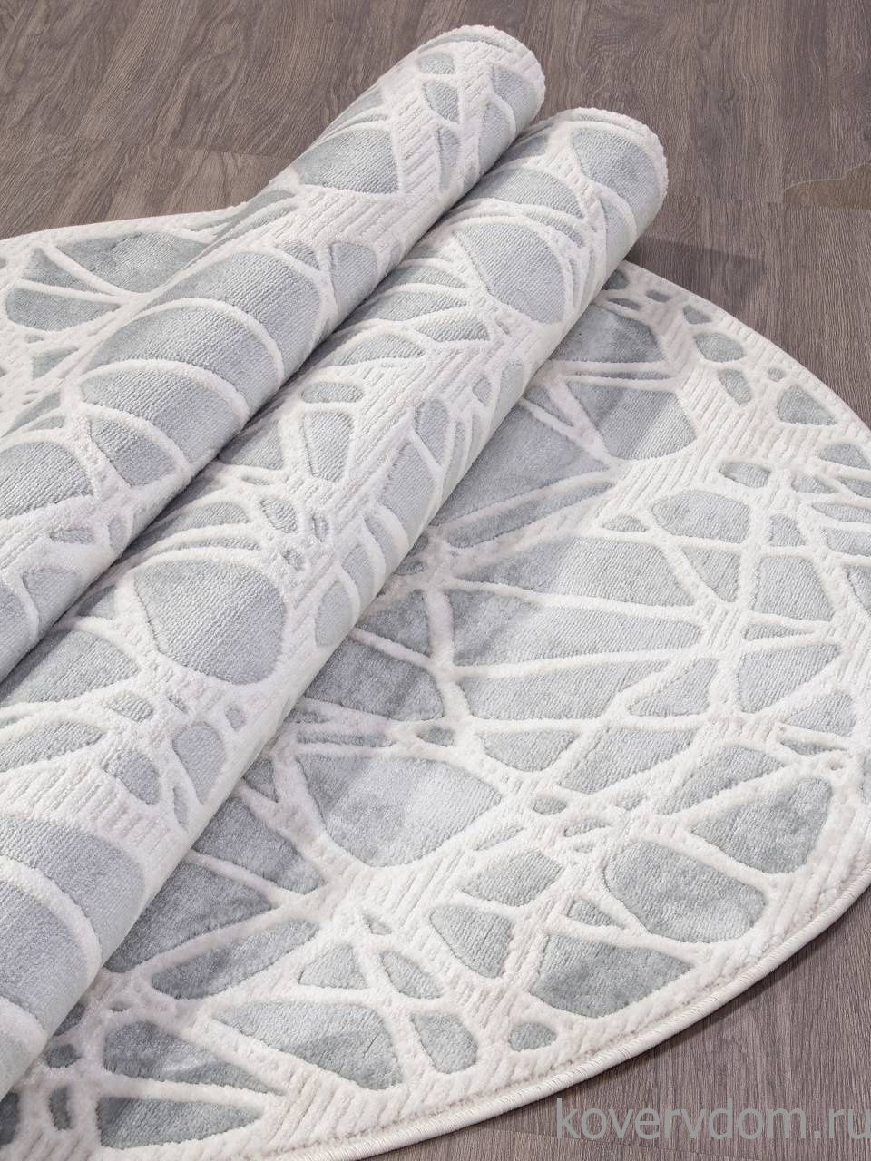 Ковер MIRANDA-A D967 BLUE-CREAM Овал Ковер MIRANDA-A D967 BLUE-CREAM Овал