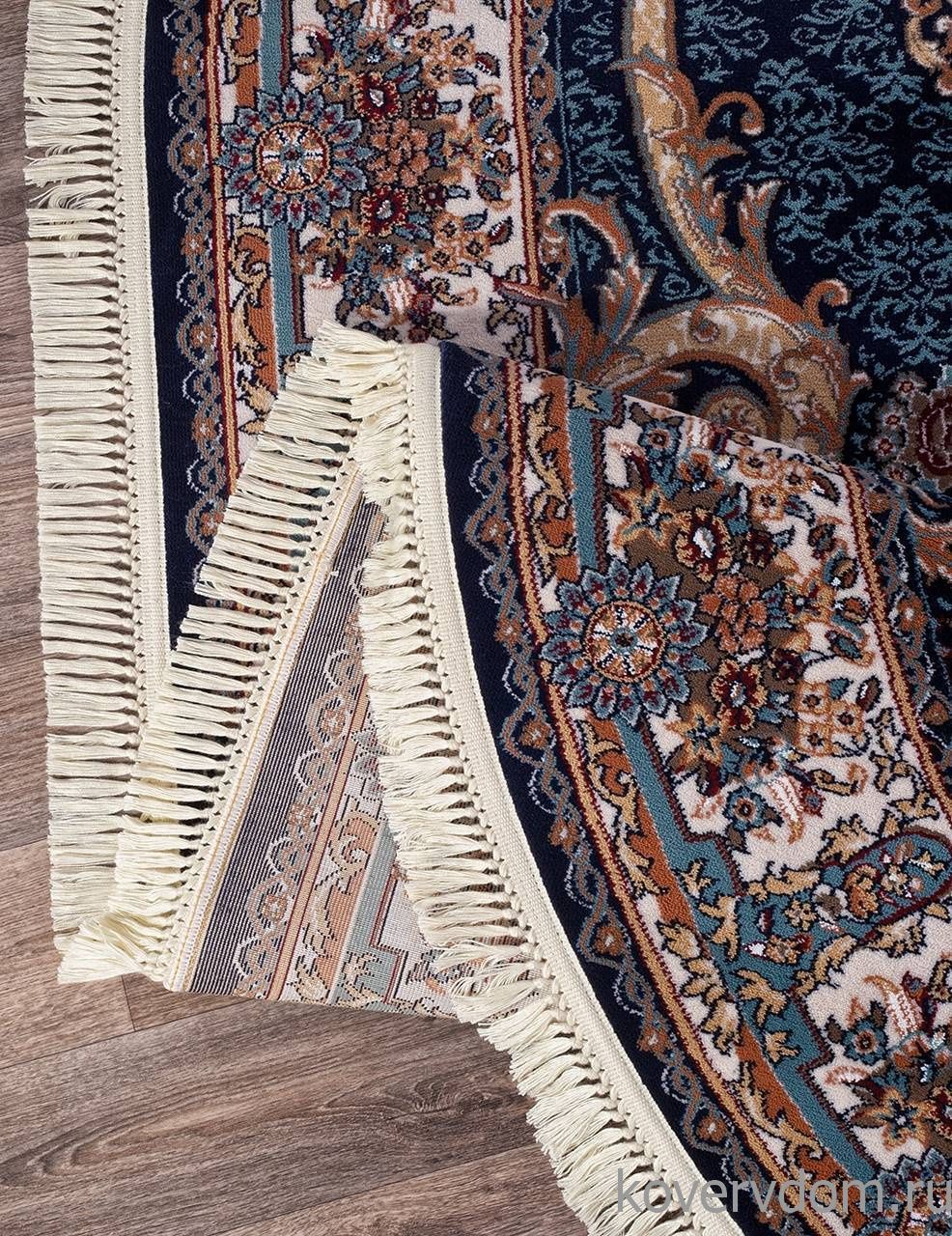 Ковер SHAHREZA D728 DARK NAVY Овал Ковер SHAHREZA D728 DARK NAVY Овал