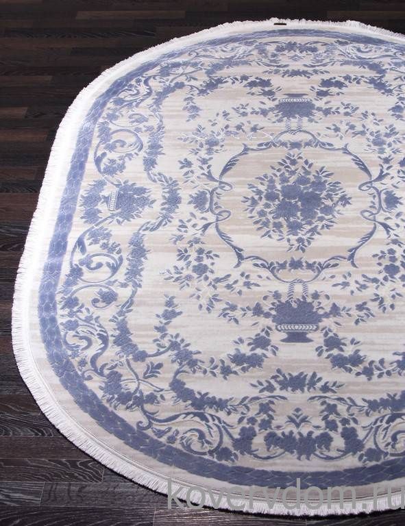 Ковер TRUVA 08330T BLUE / BLUE Овал Ковер TRUVA 08330T BLUE / BLUE Овал