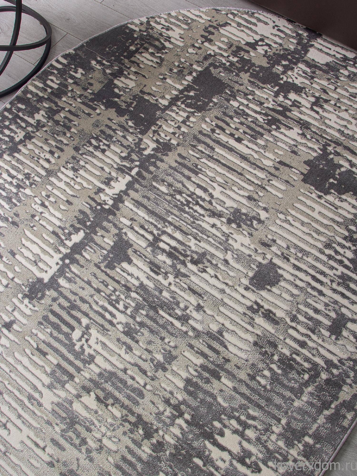 Ковер ATLANTIS D999 CREAM-GRAY Овал Ковер ATLANTIS D999 CREAM-GRAY Овал